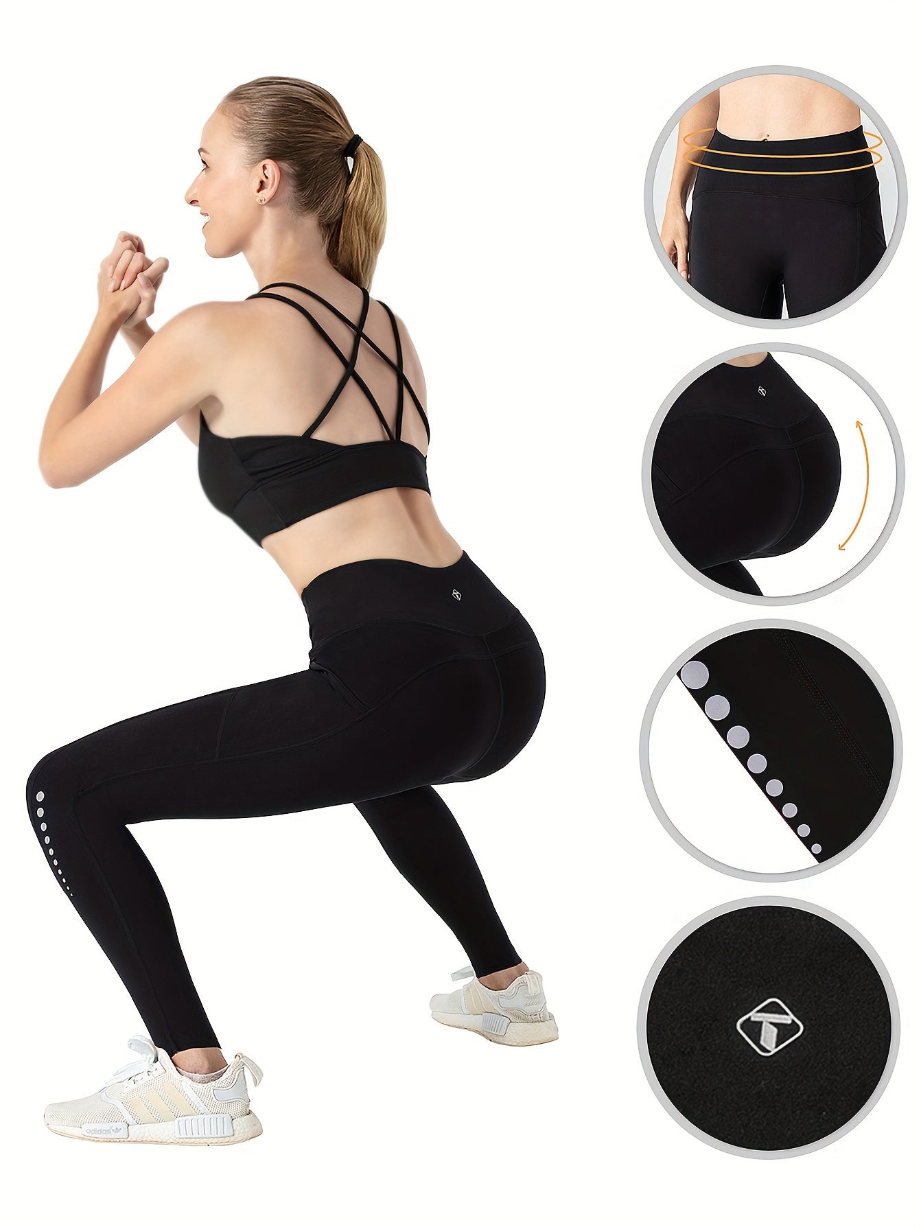 High Waist Yoga Pants With Pockets For Women