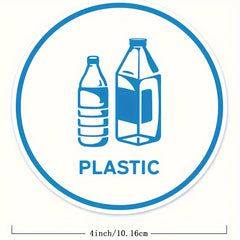 5pcs Recycling Stickers 10 16 Cm Paper Aluminum Plastic Glass Compost Box
