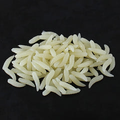 100pcs Maggot Grub Soft Lure Protein Soft Bait Worm Fishing Lures