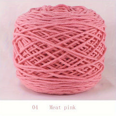 1pc Cotton Yarn Ball 8 Ply Thick Yarn Hand Woven Diy Scarf Sweater Doll Material
