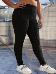 Honeycomb Textured High Rise Leggings
