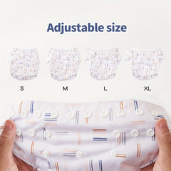 Fashionable Baby Cloth Diaper 2pcs Set Waterproof & Reusable