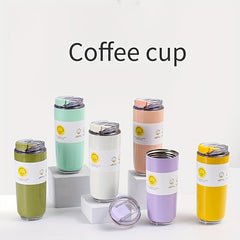 500ml Stainless Steel Student Cup Lightweight Insulated Coffee Cup Gift