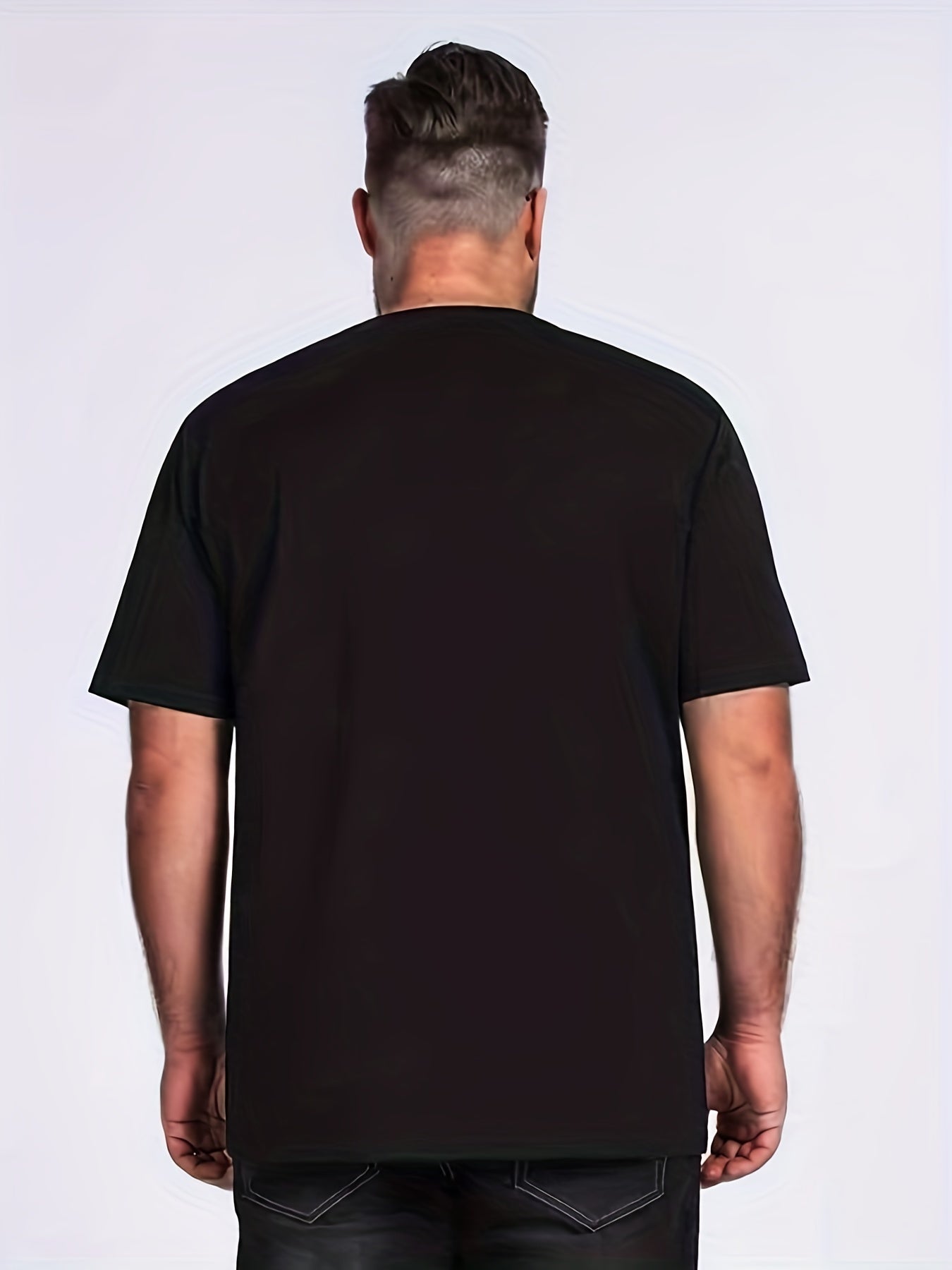 Men's Letter Print T Shirt Stylish Breathable for Summer Outdoors
