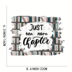 Book Theme DIY Iron On Transfer Sticker for Clothes T shirts Jackets Jeans