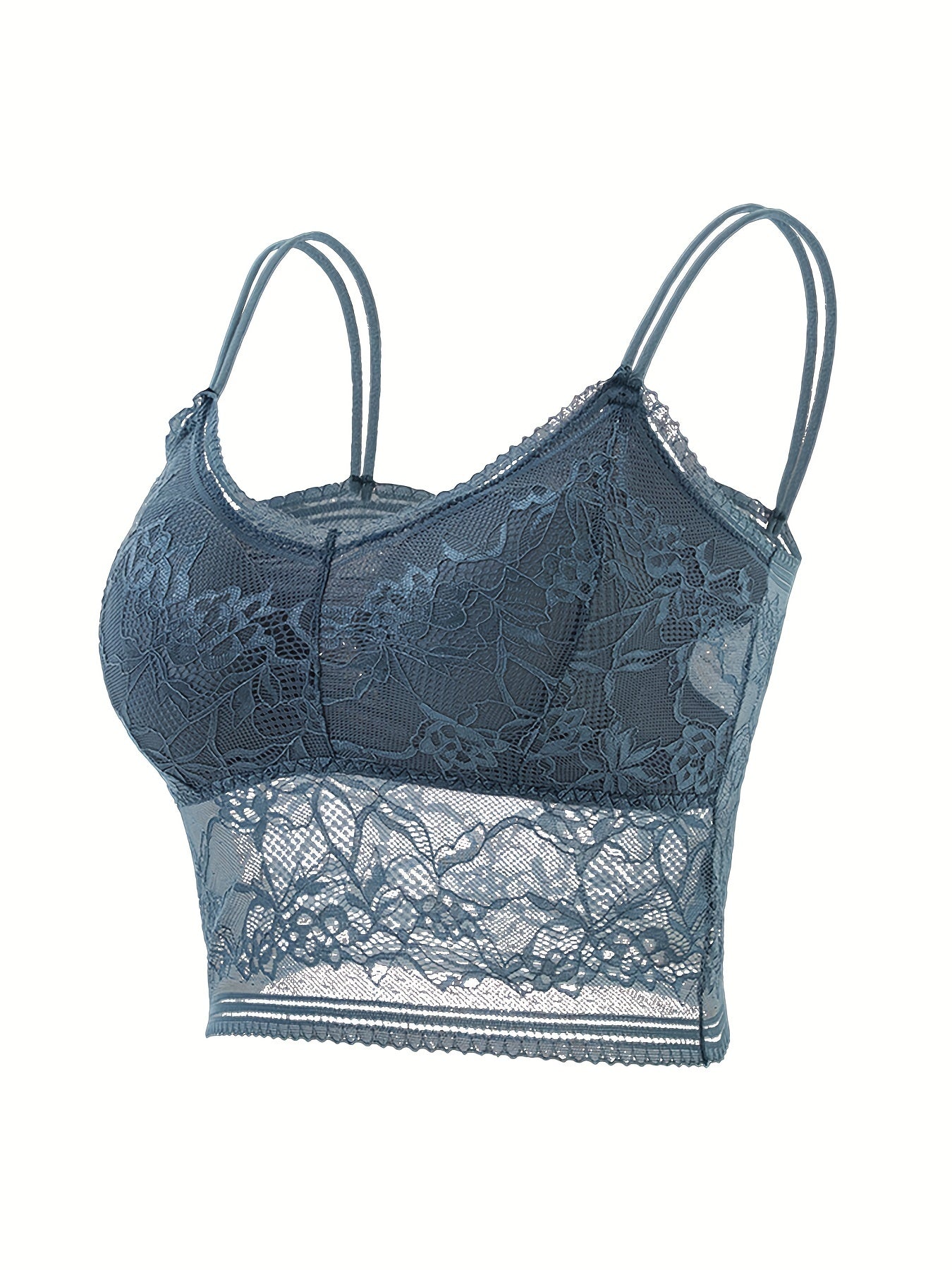 Floral Lace Wireless Bra Comfy & Breathable Full Coverage