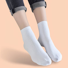10 20 30 Pairs Solid Sports Socks Women's Stockings