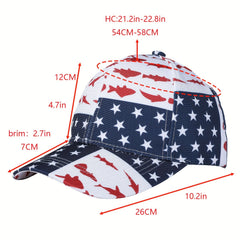 Pentagram Print Baseball Cap Lightweight Adjustable Dad Hats