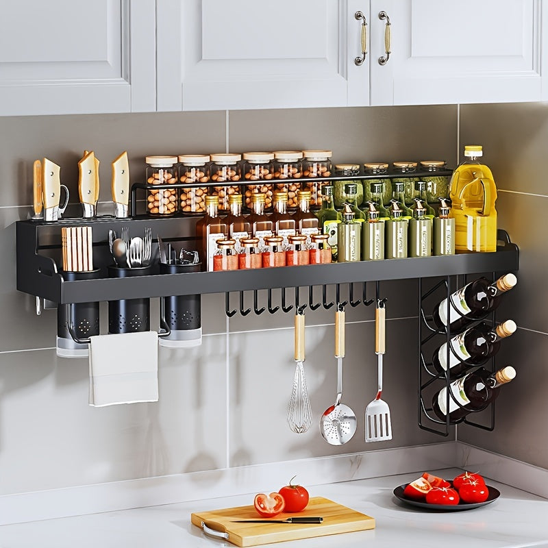 Kitchen Storage Rack Wall Hanging Seasoning Holder