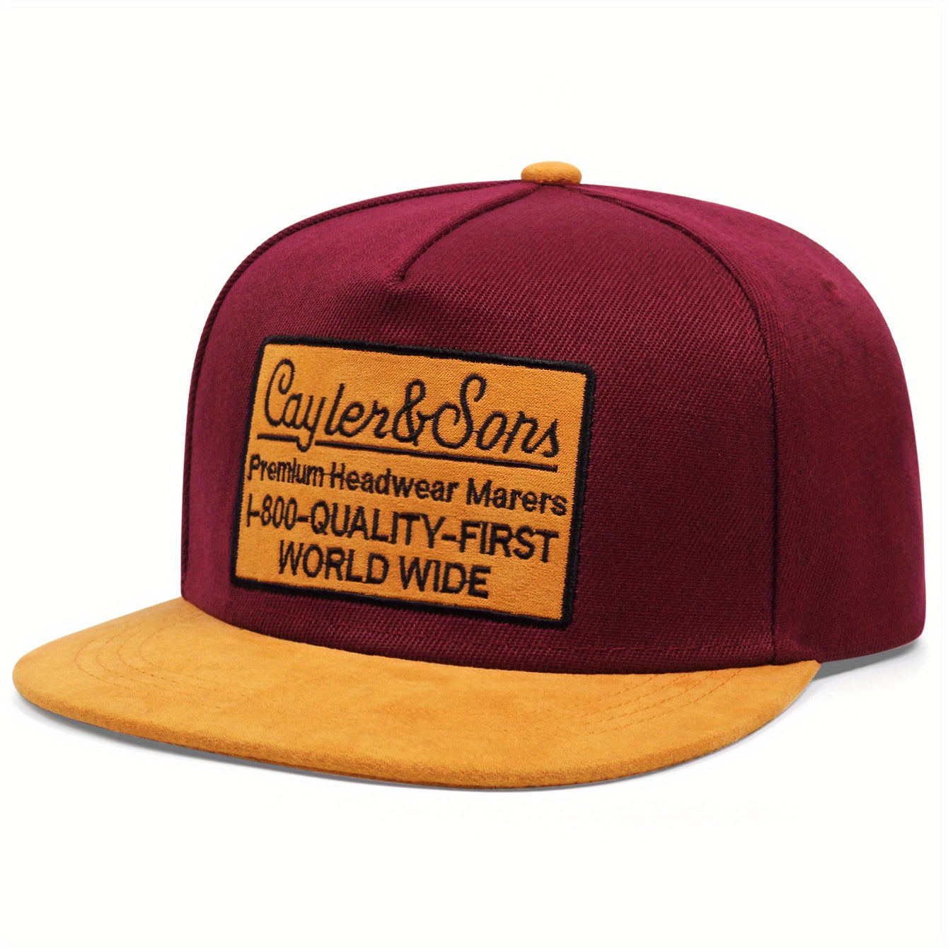 Men's Alphabet Hip Hop Flat Brim Cap