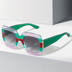 Large Block Sunglasses Funny Gradient Glasses UV400