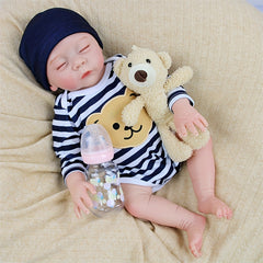 45cm Reborn Doll Soft Vinyl Simulative Painted Dolls