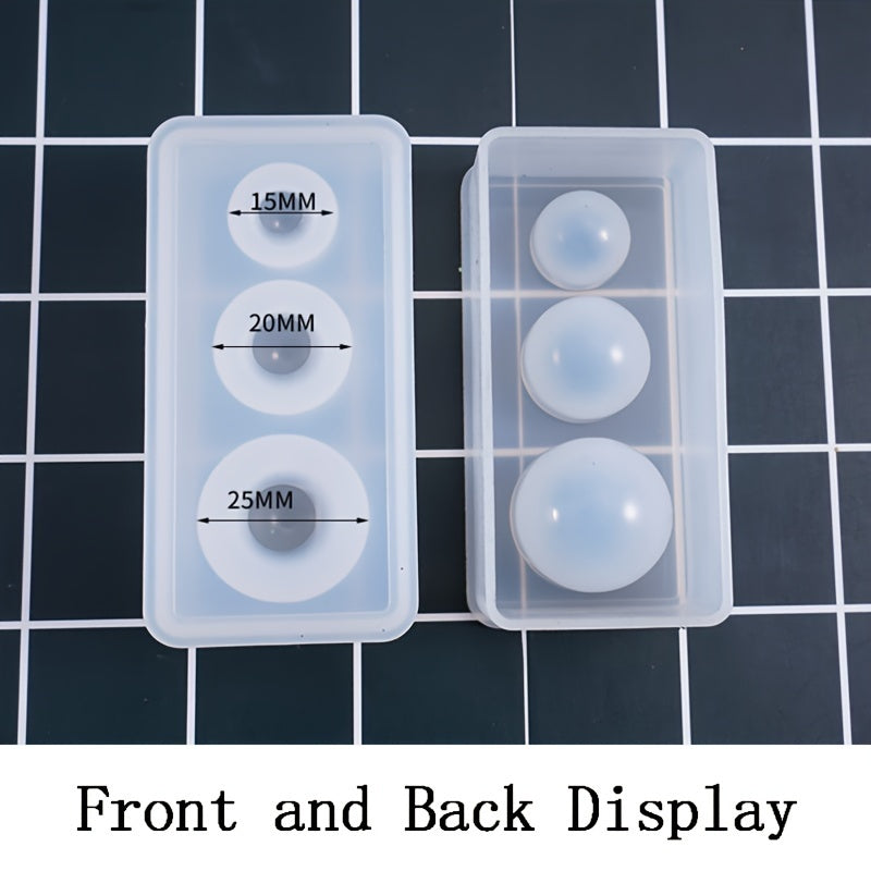 2PCS Silicone Ball Mold for Resin Epoxy DIY Crafts