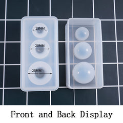 2PCS Silicone Ball Mold for Resin Epoxy DIY Crafts