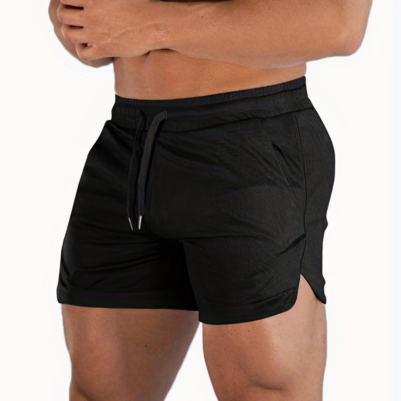 Men's Quick Dry Drawstring Sport Shorts For Outdoor Activities