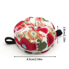 Pumpkin Shape Sewing Pincushion with Wrist Strap