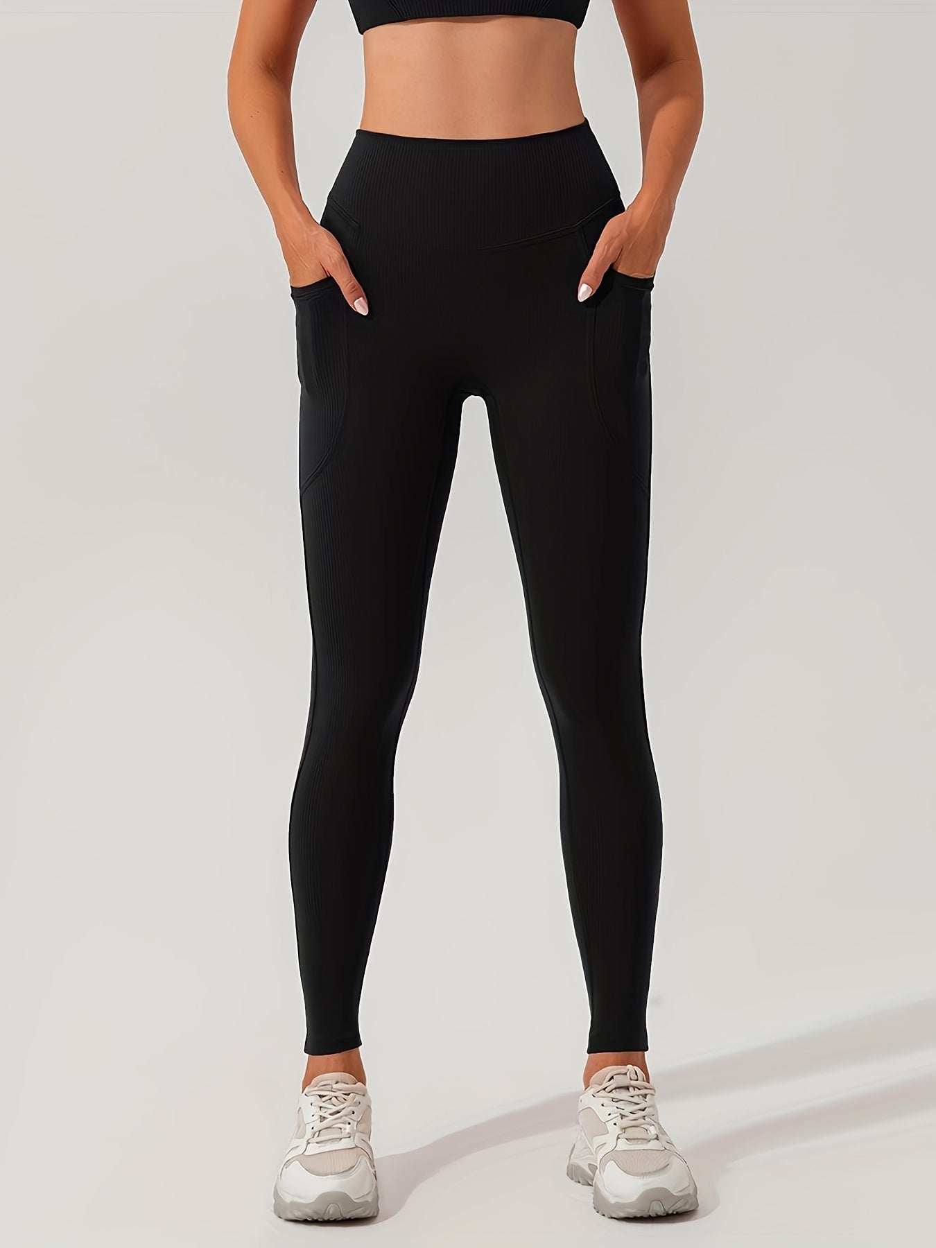 High Waist Hip Lifting Yoga Pants With Pocket