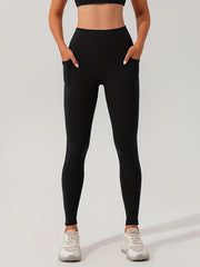 High Waist Hip Lifting Yoga Pants With Pocket