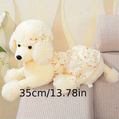 Simulation Poodle Puppy Plush Toy Dog Pillow Birthday Gift