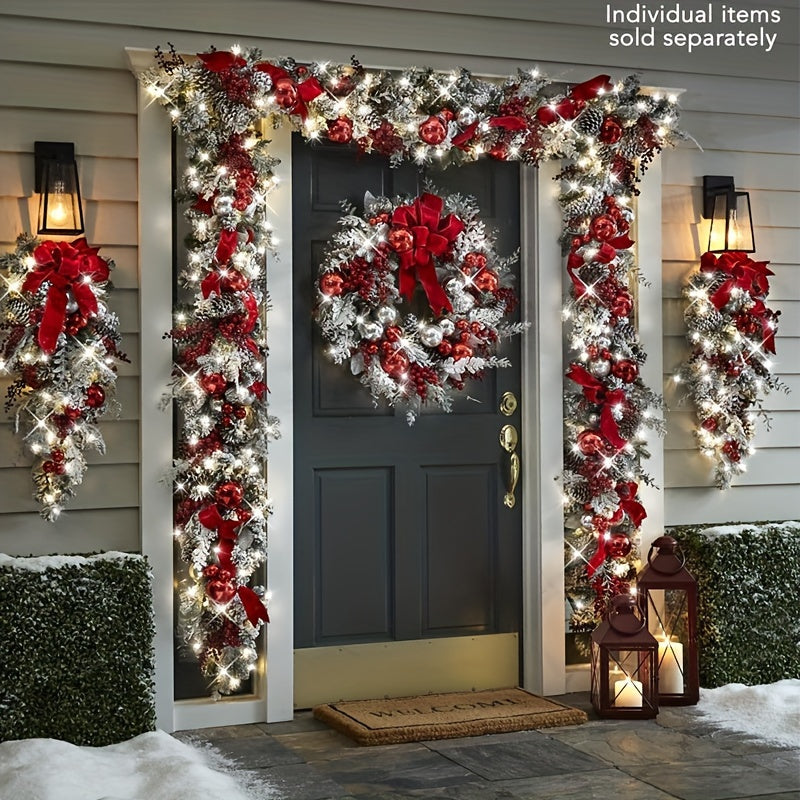 Christmas Wreath Door Hanger Holiday Decoration