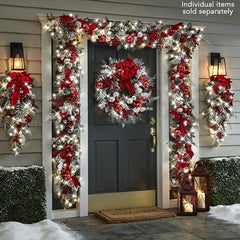 Christmas Wreath Door Hanger Holiday Decoration