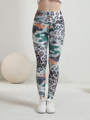 Leopard Print Yoga Workout Pants - High Elastic Fitness Leggings