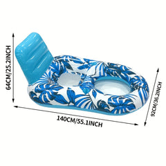 PVC Inflatable Pool Lounger with Backrest for Pool Party