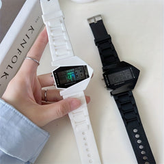 Waterproof Aircraft Watch Luminous Electronic Children's Watch