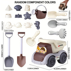 Children's Beach Toy Set with Dump Truck for Sand Digging and Snow Play