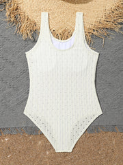 Girls One Piece Swimsuit Sleeveless Solid Textured Beach Vacation