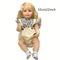 55 88 Cm Gel Body Simulative Reborn Doll Washable Hair Transplant