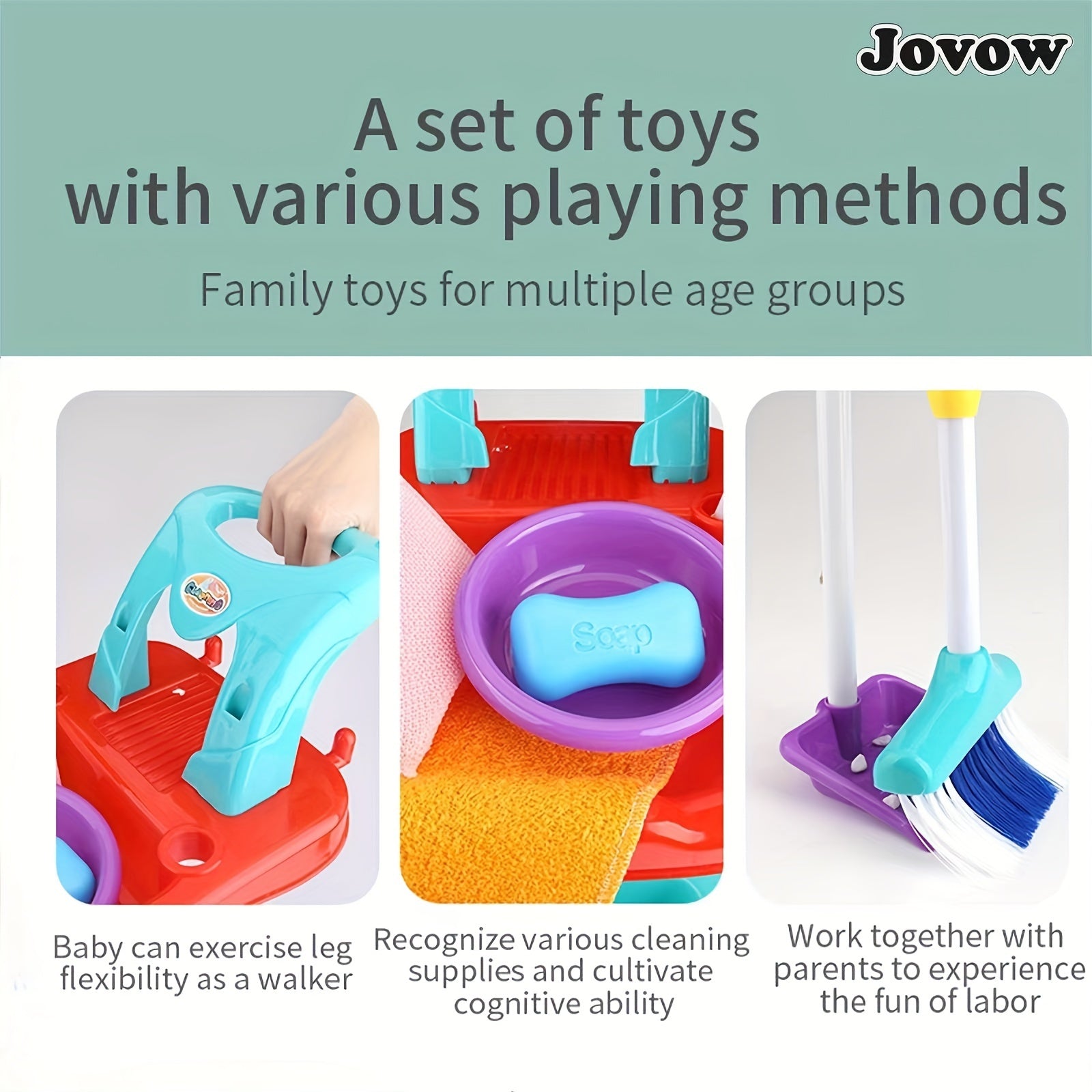 Kids Housekeeping Cart Cleaning Toy Set - Gift for Kids & Toddlers