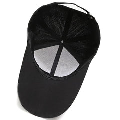Men's Letter Print Baseball Cap Adjustable Hip Hop Trucker Sun Hat