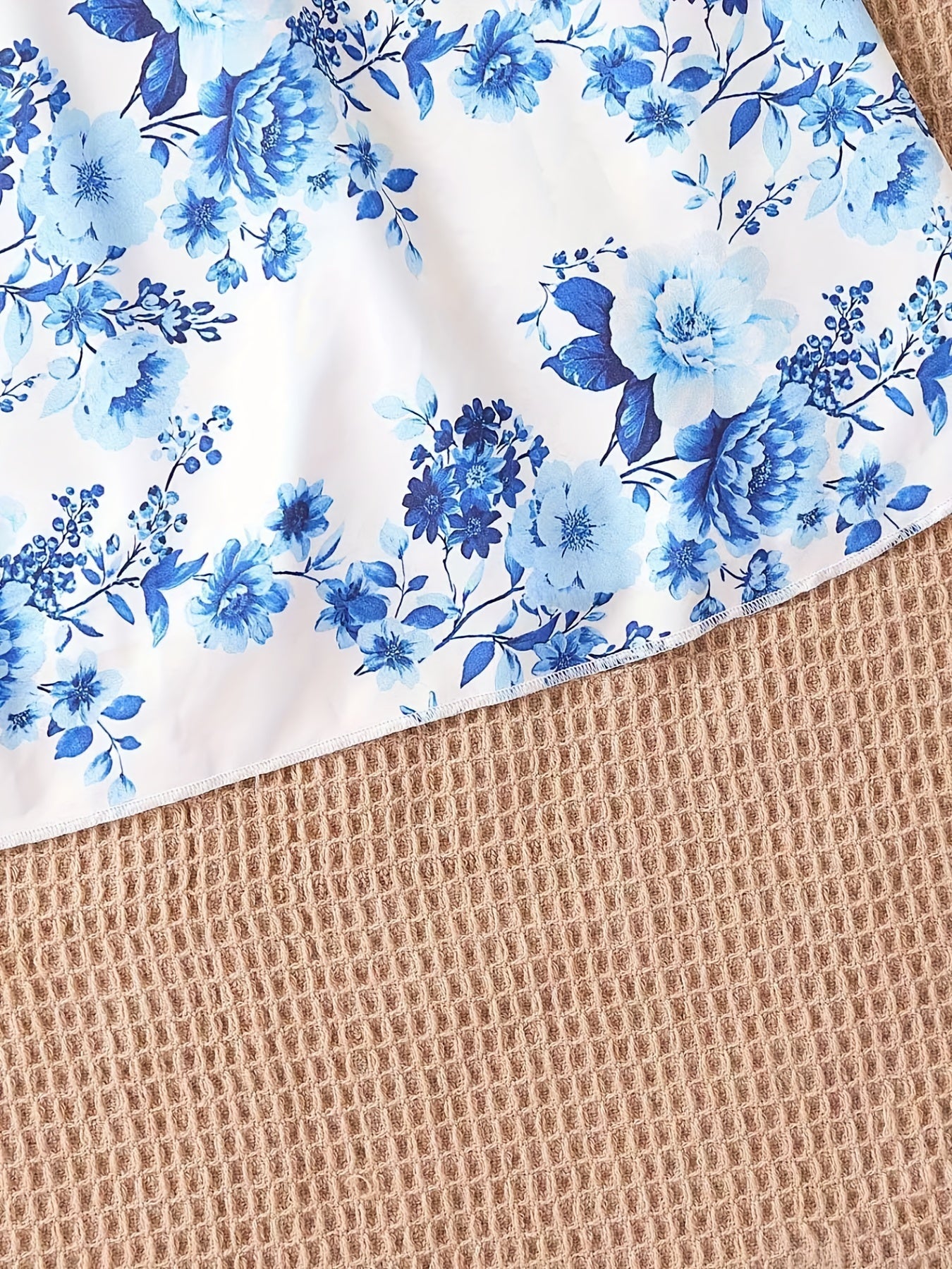 Floral Print Slip Nightdress with Lace Detail