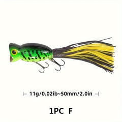 1pc Topwater Popper Lure 11g 0.38oz 1.96in