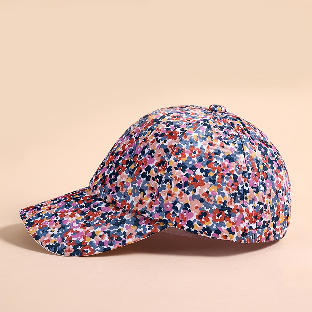 Girls Baseball Cap Floral Sun Protection Sunshade Hat for Outdoor Activities