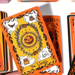 Halloween Tarot Card Deck with Game Instructions QR Code