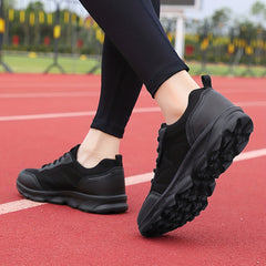 Mesh Non Slip Work Shoes for Women Soft Sole Lace Up Running Sports Shoes