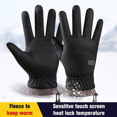 Men's Windproof Waterproof Warm Touch Screen Ski Gloves
