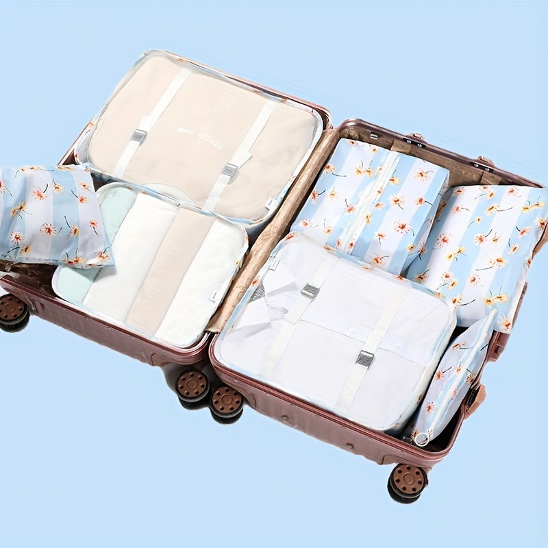 7 Pcs Travel Storage Bag Set Lightweight Dustproof Clothes Organizers