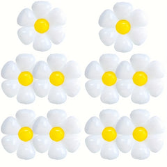10pcs Daisy Egg Flower Aluminum Film Balloon