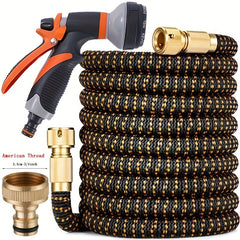3X Expandable Garden Water Hose Pipe Spray Gun Latex Anti Leakage Hose Pipe