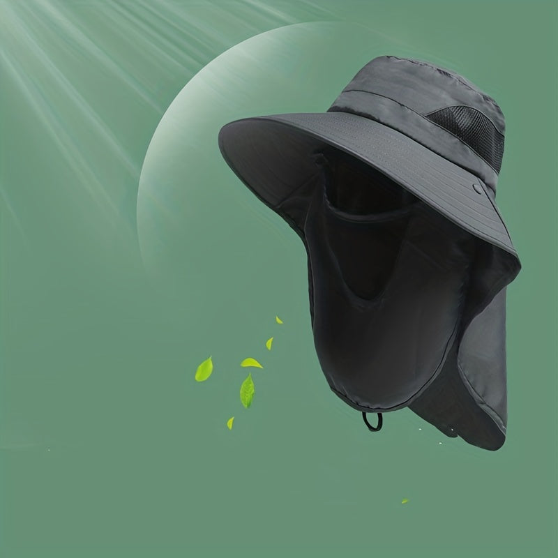 Men's Summer Sun Mask Cover Face Fisherman's Hat Sun Hat