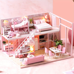 DIY Dollhouse Kit 3D Jigsaw Puzzle Building Model Girl Princess Toys