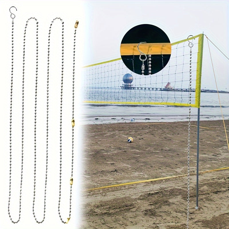 2pcs Volleyball Net Height Measurement Chains Volleyball Referee Equipment