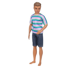 6pcs Doll Clothes Tops and Pants Outfit for 30 Boy Doll Accessories Toys
