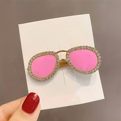Mini Sunglasses Hairpin Metal Edge Hair Clip Hair Accessories