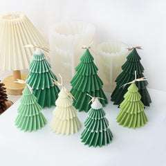 DIY Epoxy Resin Mold Origami Christmas Tree Candle Ornament