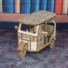 DIY Motorcycle Model Kit 3D Wooden Puzzle Building Blocks Toy