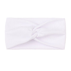 Baby Girls Casual Candy Ribbed Twist Headband Soft Wide Headband